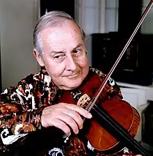 Grappelli in 1976, by Allan Warren