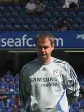 Clarke as assistant manager of Chelsea in 2007