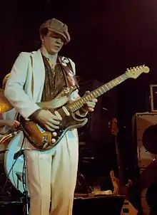 Stevie Ray Vaughan performing in 1983