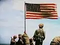 Raising of the second U.S. flag at Iwo Jima