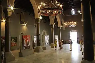 Interior of the gallery.