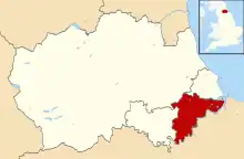 The part of the borough in County Durham