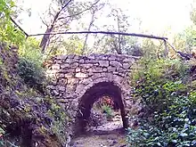 One of the old stone bridges of Othonoi