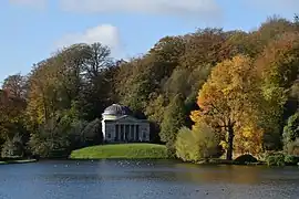 Eyecatching pantheon at the Stourhead estate in Wiltshire