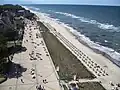 Beach promenade from above