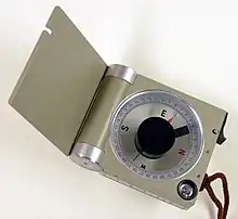 Breithaupt geological compass COCLA with damping of the oscillations of the magnetic needle