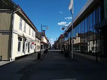 New street in Lidköping