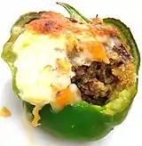 Stuffed green peppers