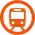 Logo of Line 1 (Kūkō Line) of the Fukuoka City Subway