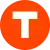 The symbol for the Tōzai Line of the Kyoto Municipal Subway.