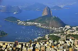 View of Sugarloaf from Christ the Redeemer on Corcovado