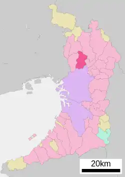 Location of Suita