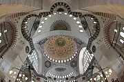 View of the semi-domes around the central dome