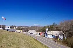 US 27 passing through Sunbright