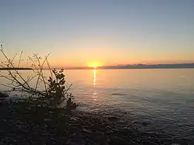 Sunset over Green Bay from Wells State Park