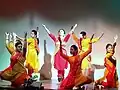 Sushmita Banerjee performing with her students