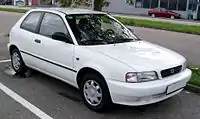 A white Suzuki Baleno as seen internationally