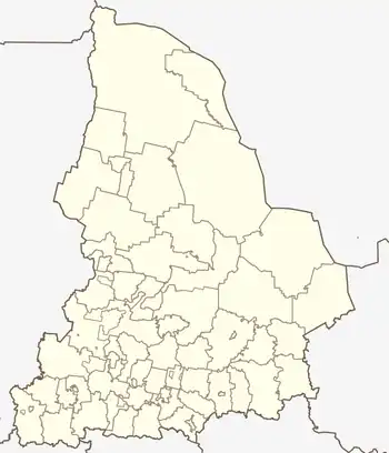 Ivdel is located in Sverdlovsk Oblast