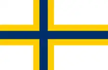 Unofficial flag of the Finnish speaking minority in Sweden