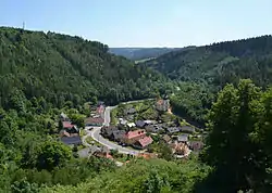 Svojanov as seen from the Svojanov Castle