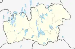 Location map of Kronoberg County in Sweden