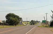 Looking east on Oklahoma State Highway 152