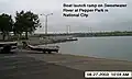 Boat launch ramp near mouth