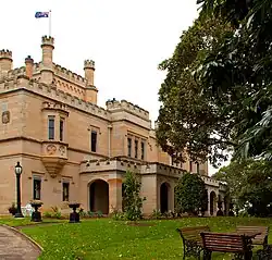 Swifts, Darling Point, New South Wales. Designed in 1882, this house later became the official residence of the Catholic Archbishop of Sydney.