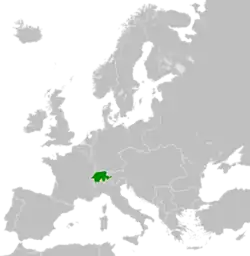 Location of Switzerland