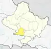 Location of Syangja (dark yellow) in Gandaki Province