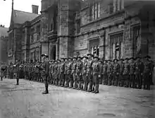 The Sydney University Regiment forms a guard of honour for the Duke of York in 1927