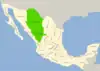 Symphyotrichum chihuahuense distribution map: Chihuahua and Durango (Mexico).