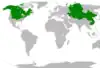 Symphyotrichum ciliatum native distribution map: Canada — Alberta, British Columbia, Manitoba, New Brunswick, Northwest Territories, Ontario, Québec, Saskatchewan, and Yukon; China — China North-Central, China Southeast, Heilongjiang, Inner Mongolia, Jilin, Liaoning, Manchuria, and Xinjiang; Kazakhstan; Kyrgyzstan; Mongolia; Russia — Altai Republic, Krasnoyarsk Krai, Primorsky Krai, Sakhalin, Tuva, Western Siberia, and Zabaykalsky Krai; Tadzhikistan; US — Alaska, Colorado, Idaho, Illinois, Indiana, Iowa, Kansas, Maine, Michigan, Minnesota, Missouri, Montana, Nebraska, New York, North Dakota, Ohio, Oklahoma, Pennsylvania, South Dakota, Utah, Washington, Wisconsin, and Wyoming; Uzbekistan.