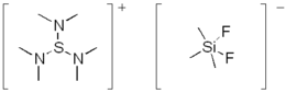 Skeletal formulas of the TASF reagent