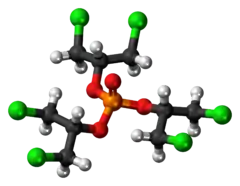 Ball-and-stick model of the TDCPP molecule