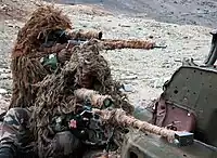 Snipers of the 2e REI with PGM Hécate II and FR F2 sniper rifles in Afghanistan, 2005.