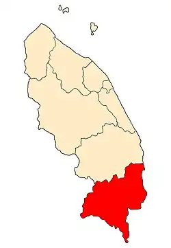 Location of Kemaman District in Terengganu