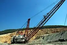 Page 725 dragline excavator at Yenikoy open pit coal mine, Milas, Turkey