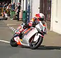 2012 Isle of Man TT  TT Zero - Michael Rutter on MotoCzysz during practice for the 2012 TT Zero race.