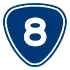 Provincial Highway 8 shield}}