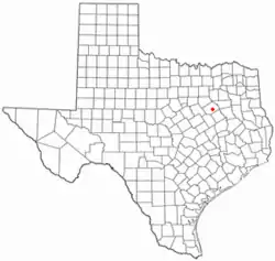 Location of Angus, Texas