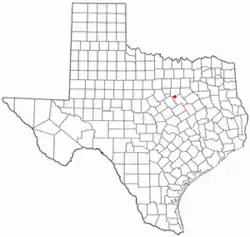 Location of Blum, Texas