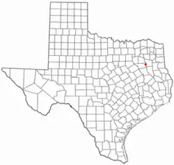 Location of Chandler, Texas