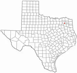 Location of Como, Texas