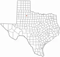 Location of Dickens, Texas