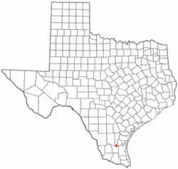 Location of Falfurrias, Texas