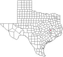 Location of Iola in the state of Texas