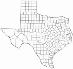 Location of Kermit, Texas