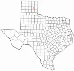 Location of Lefors, Texas