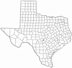 Location within the state of Texas